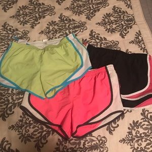 Three pairs of running shorts!